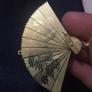 Authentic Japanese Golding fan antique